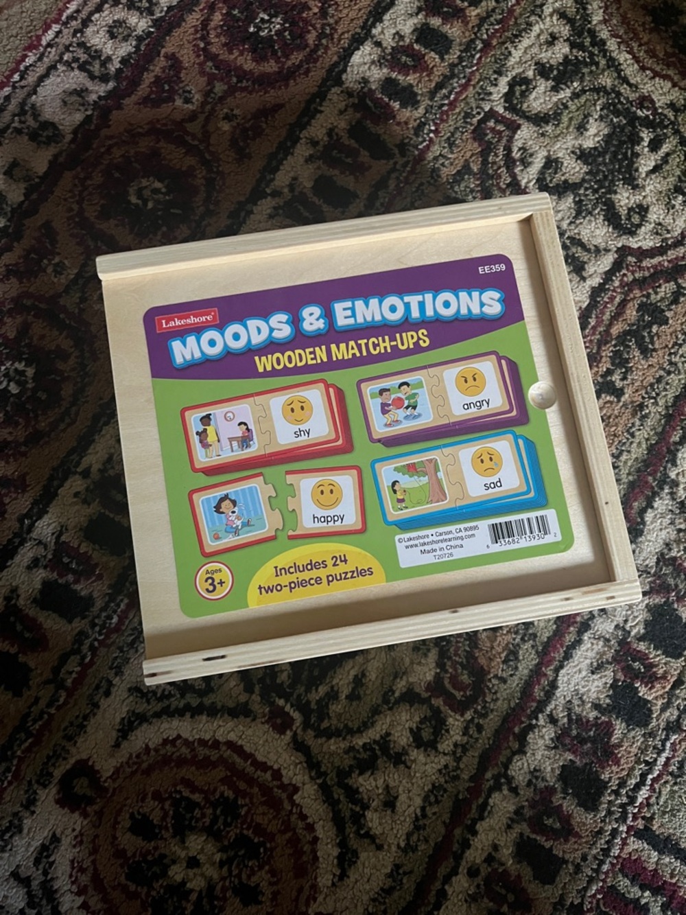 Lakeshore Learning Moods & Emotions Wooden Match-Ups
